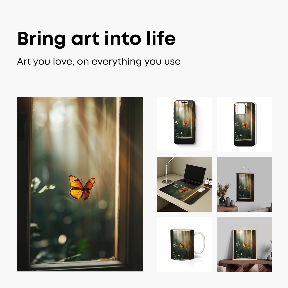 Butterfly in Sunlit Serenity - Image 2