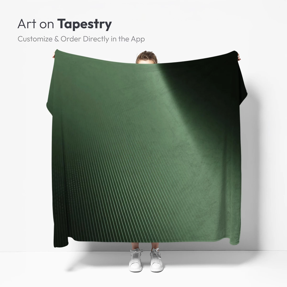 Ethereal Green Gradient: A Symphony of Light and Shadow - Image 5