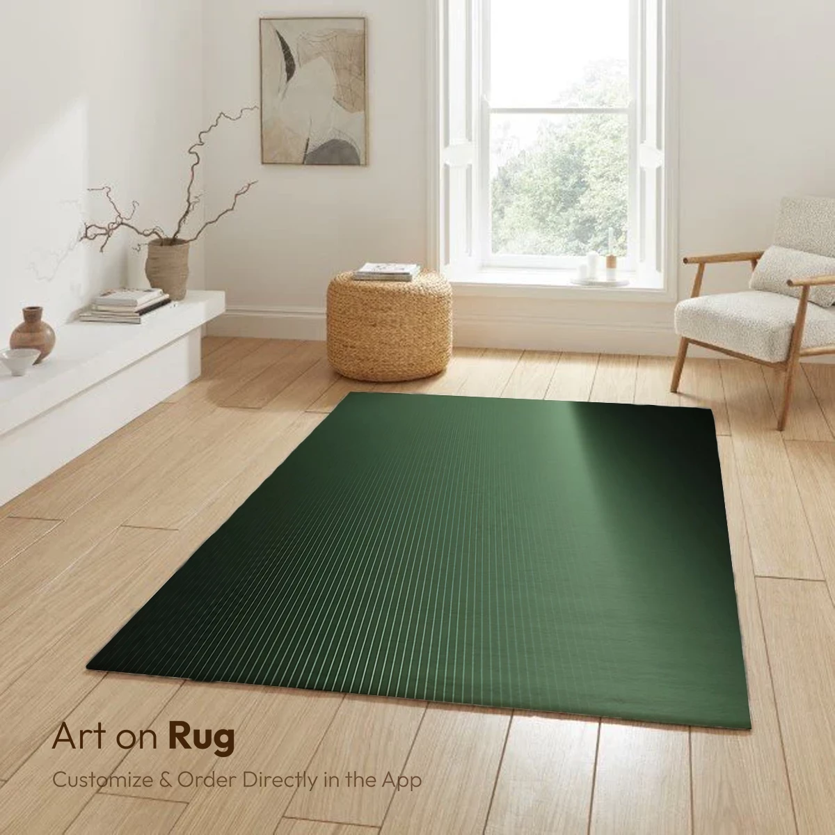 Ethereal Green Gradient: A Symphony of Light and Shadow - Image 6