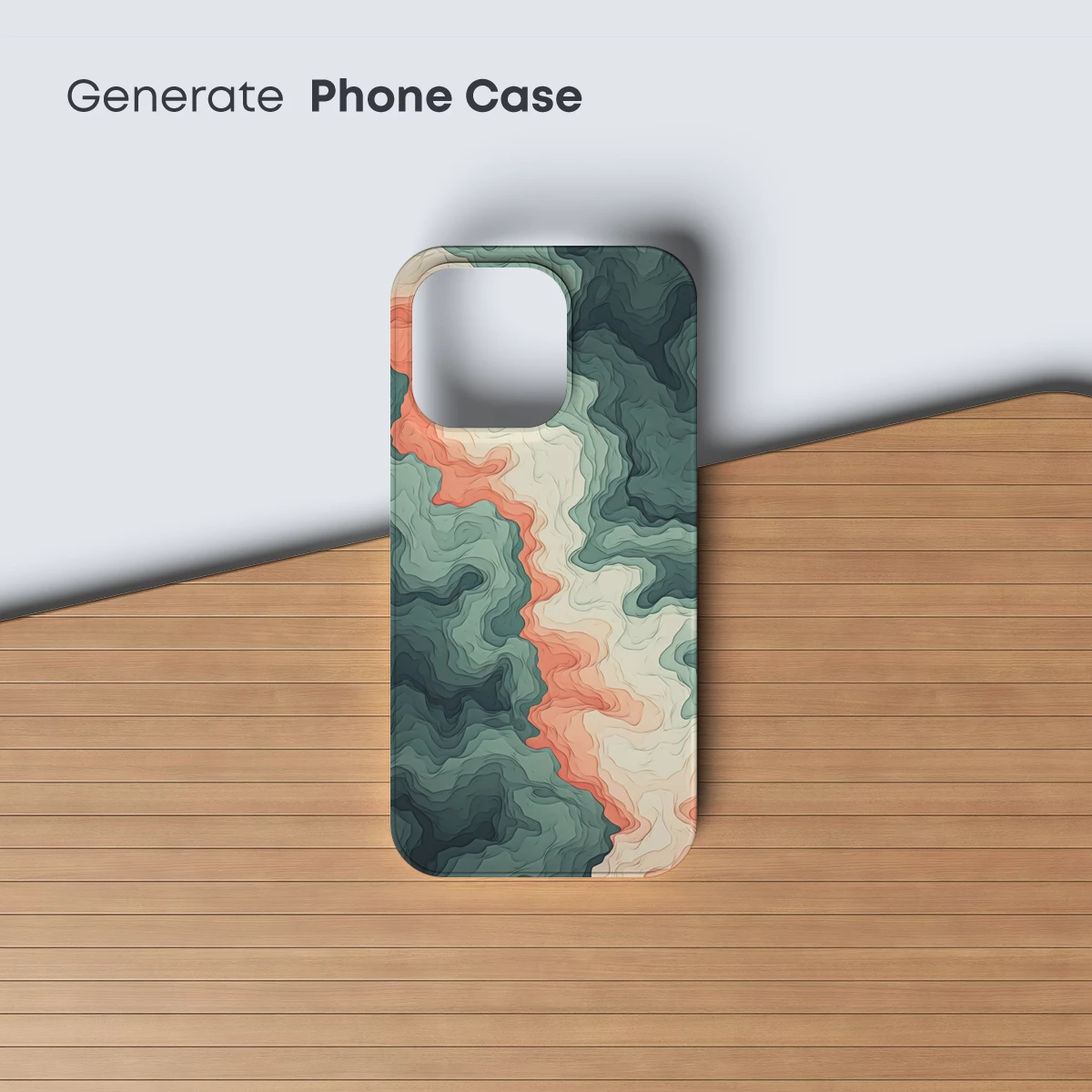 Abstract Terrain Odyssey: Wavy Color Fusion - Image 3