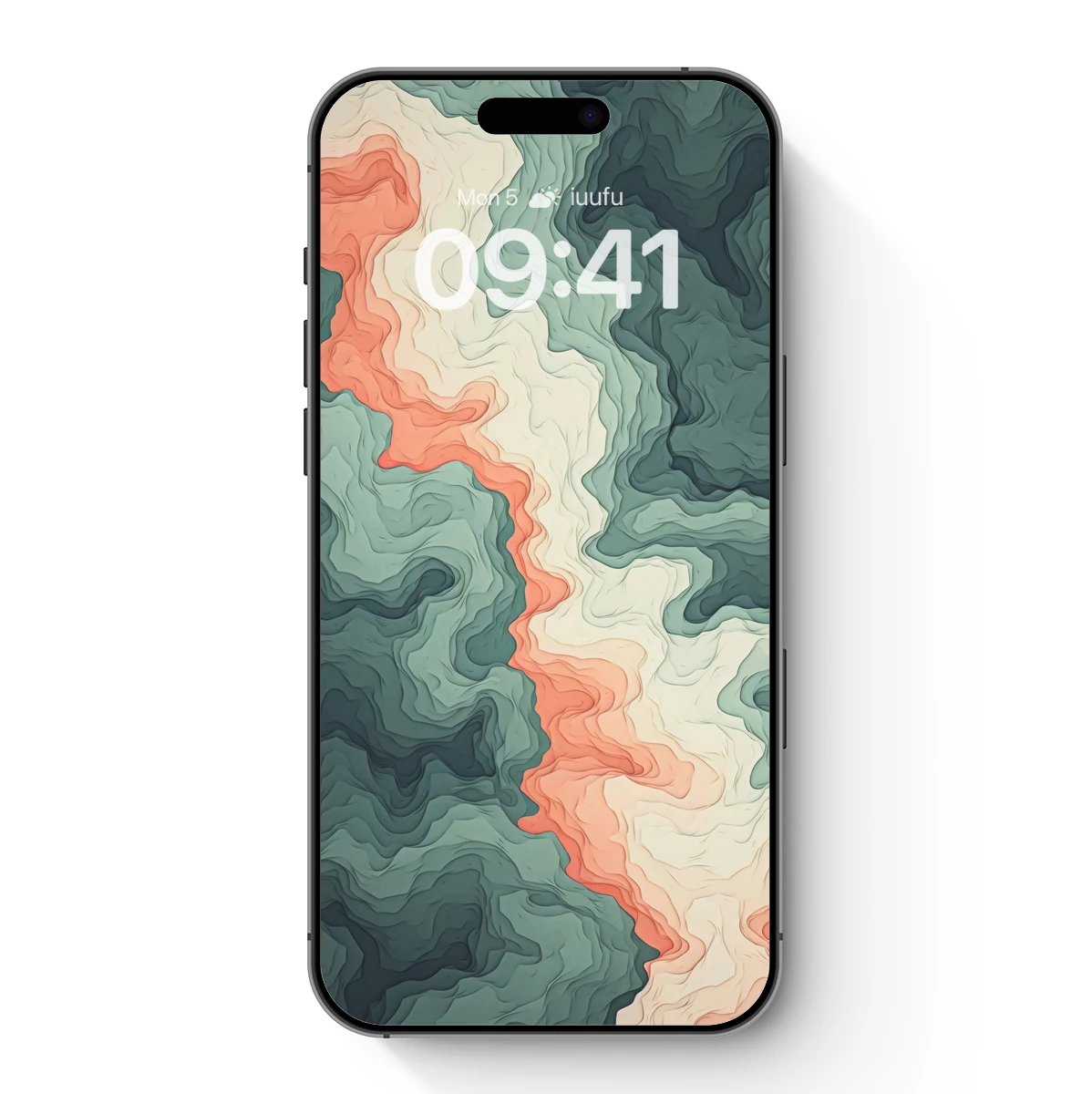 Abstract Terrain Odyssey: Wavy Color Fusion