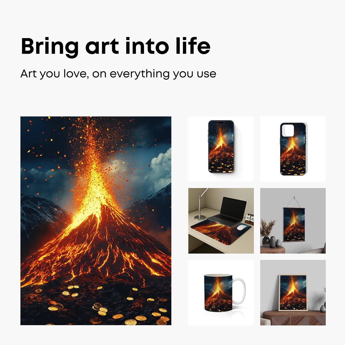 Erupting Volcano of Golden Coins - Image 2