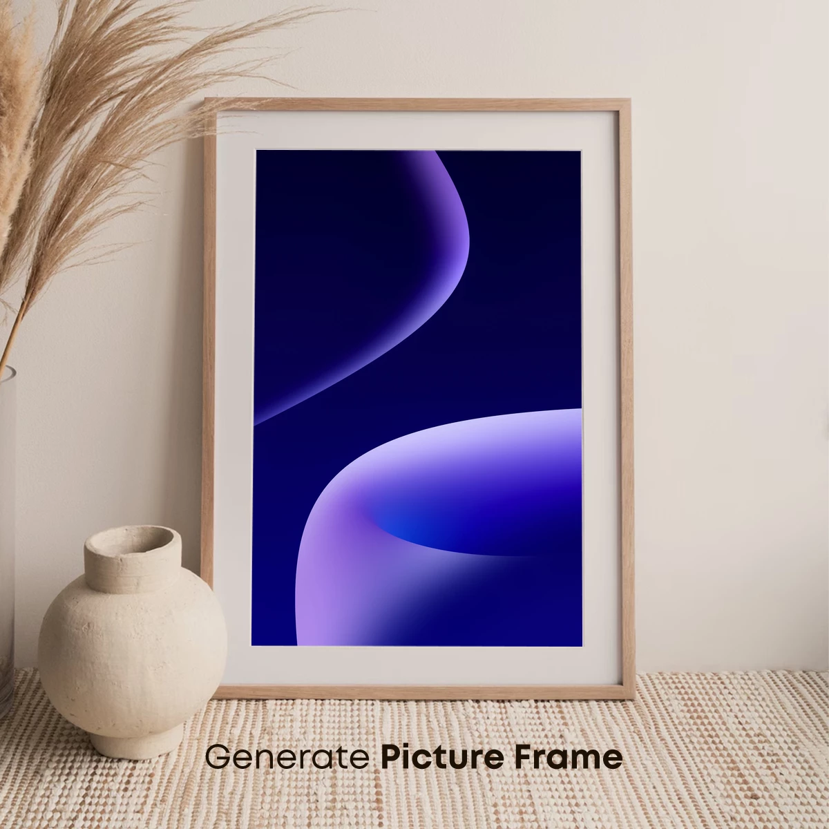 Ethereal Blue Curves: A Dance of Light and Shadow - Image 7