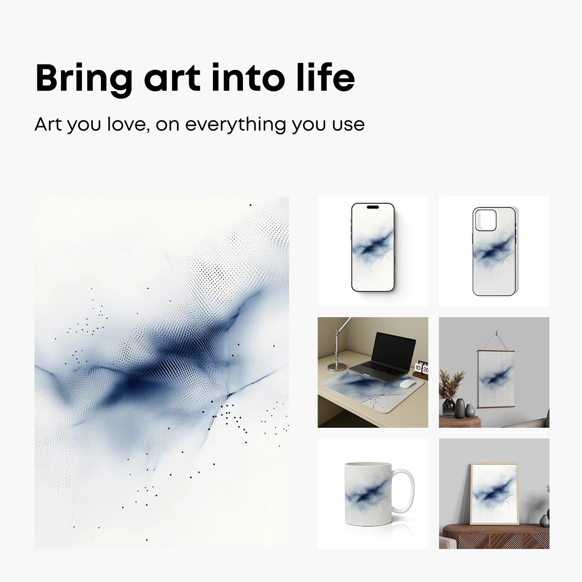 Digital Nebula: Pixelated Cosmic Flow