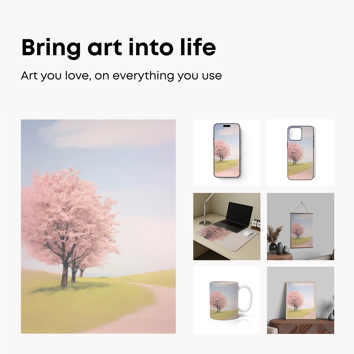 Cherry Blossom Serenity: A Pastel Dream - Image 2