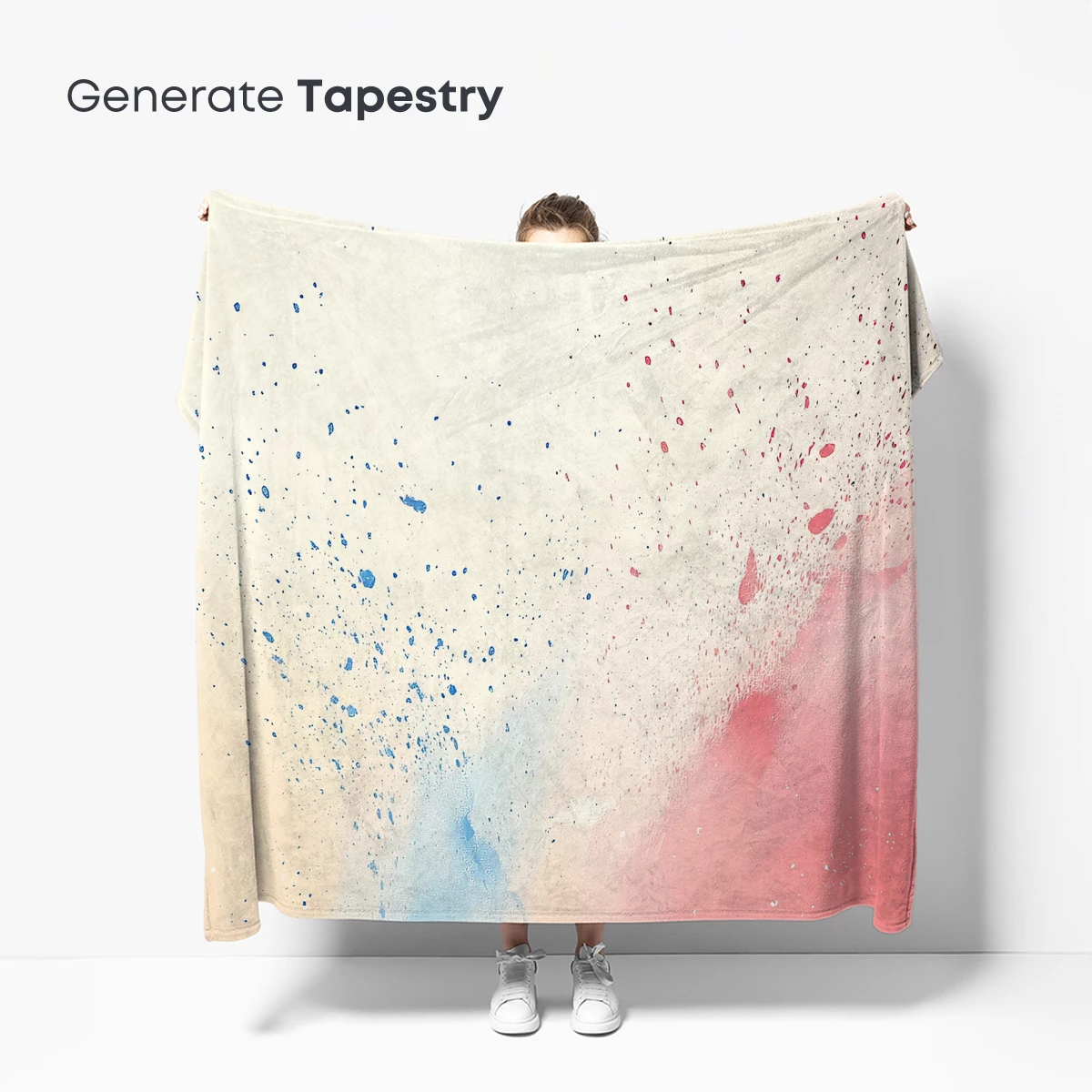 Abstract Splash: Blue and Red Harmony - Image 5