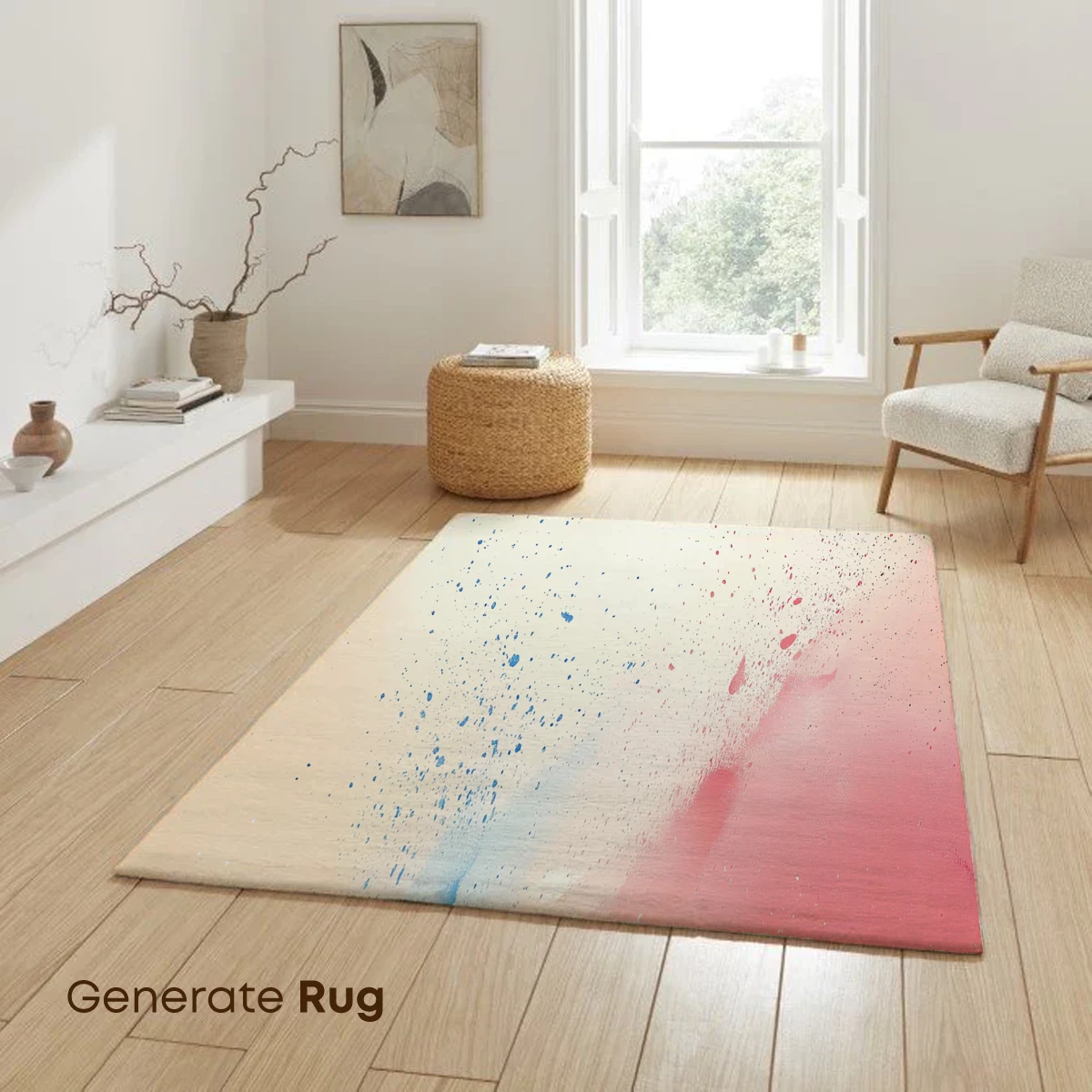 Abstract Splash: Blue and Red Harmony - Image 6