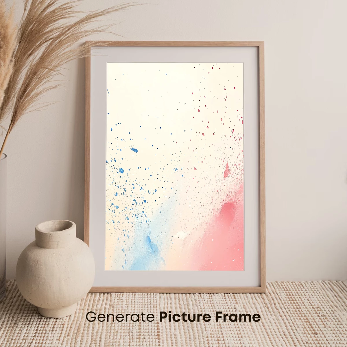 Abstract Splash: Blue and Red Harmony - Image 7