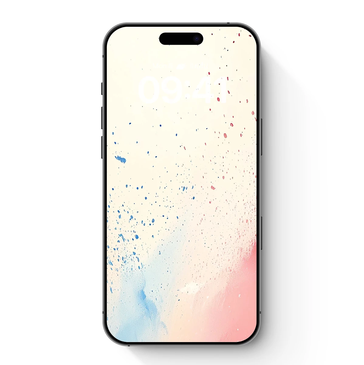 Abstract Splash: Blue and Red Harmony