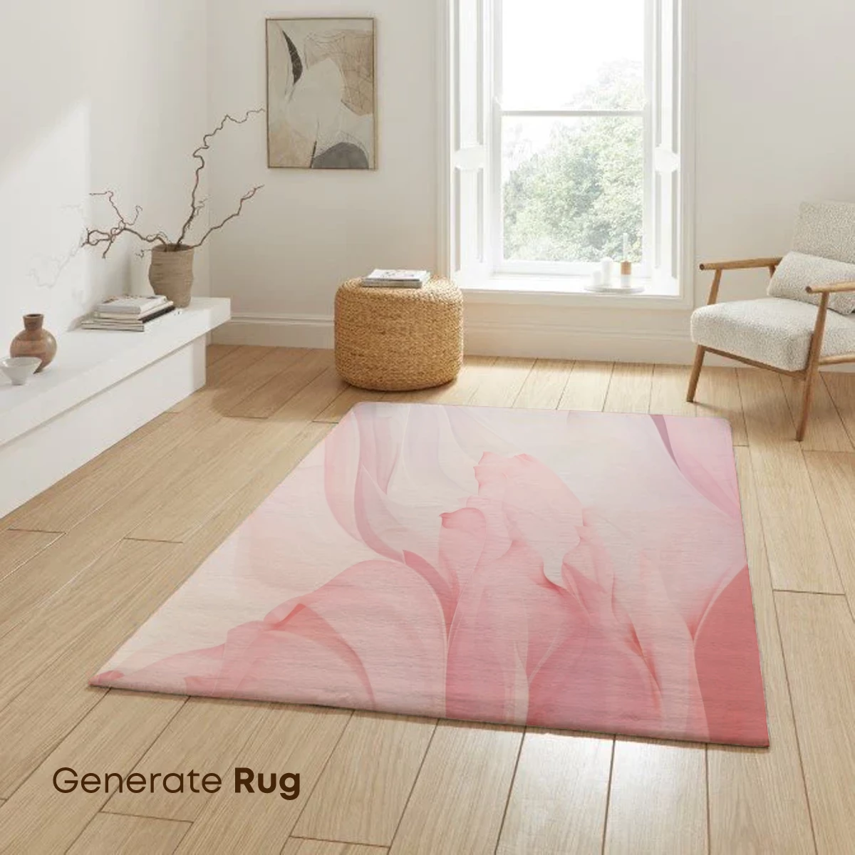 Ethereal Silk Symphony: Blush and Mist - Image 6