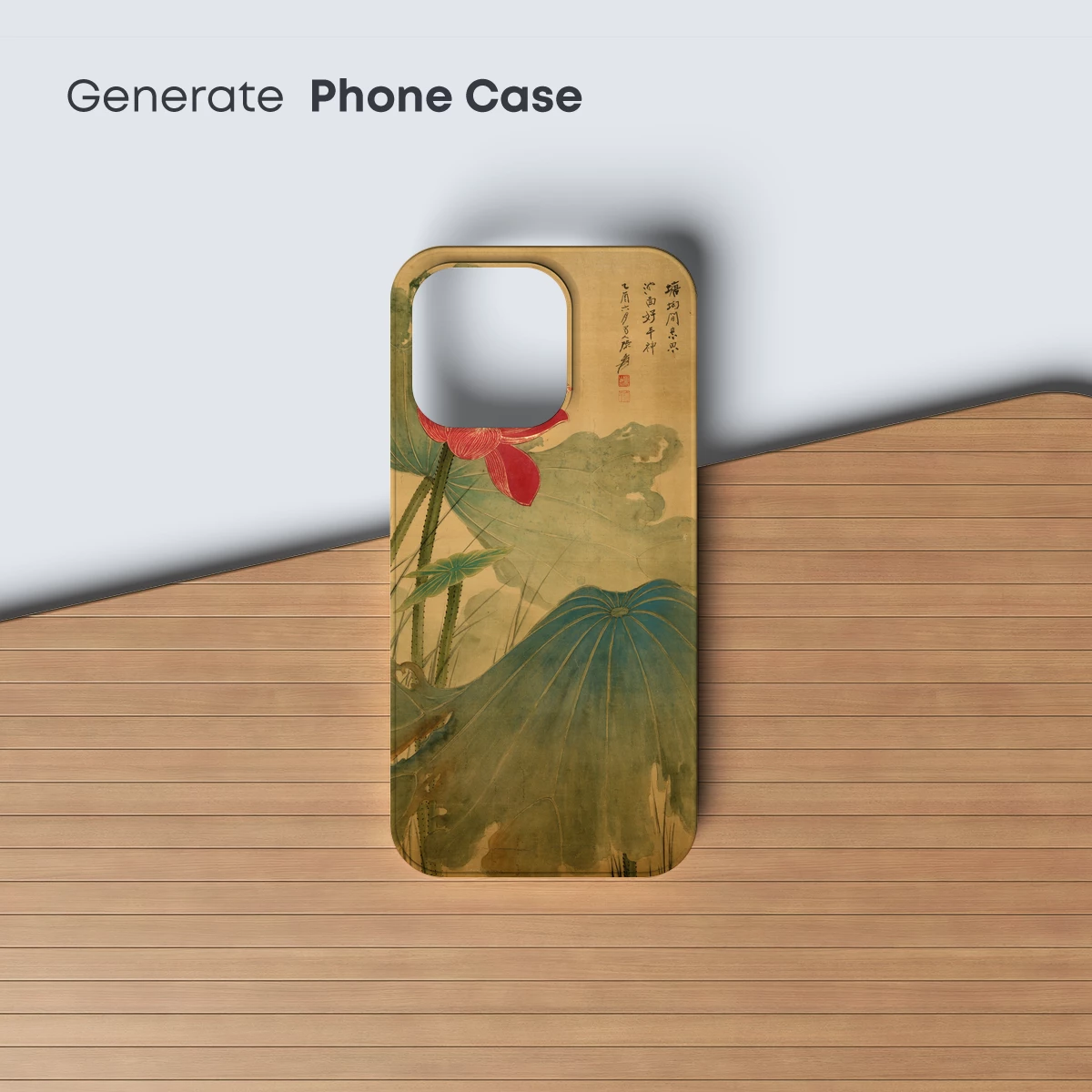 Elegant Lotus Bloom: Traditional Artistry in Full Bloom - Image 3