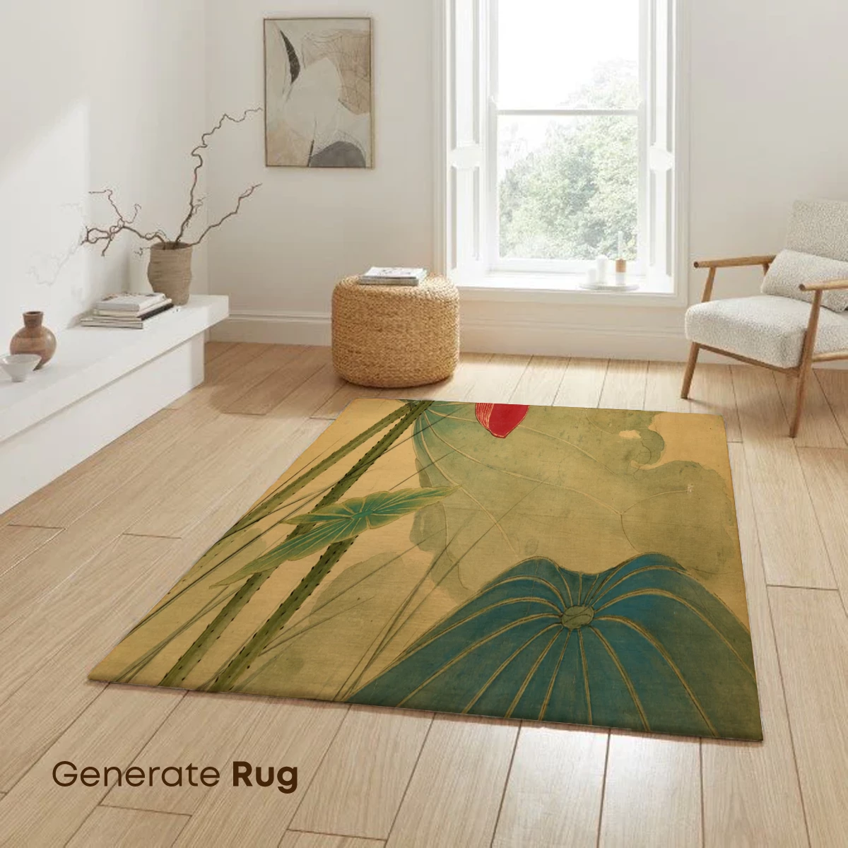 Elegant Lotus Bloom: Traditional Artistry in Full Bloom - Image 6