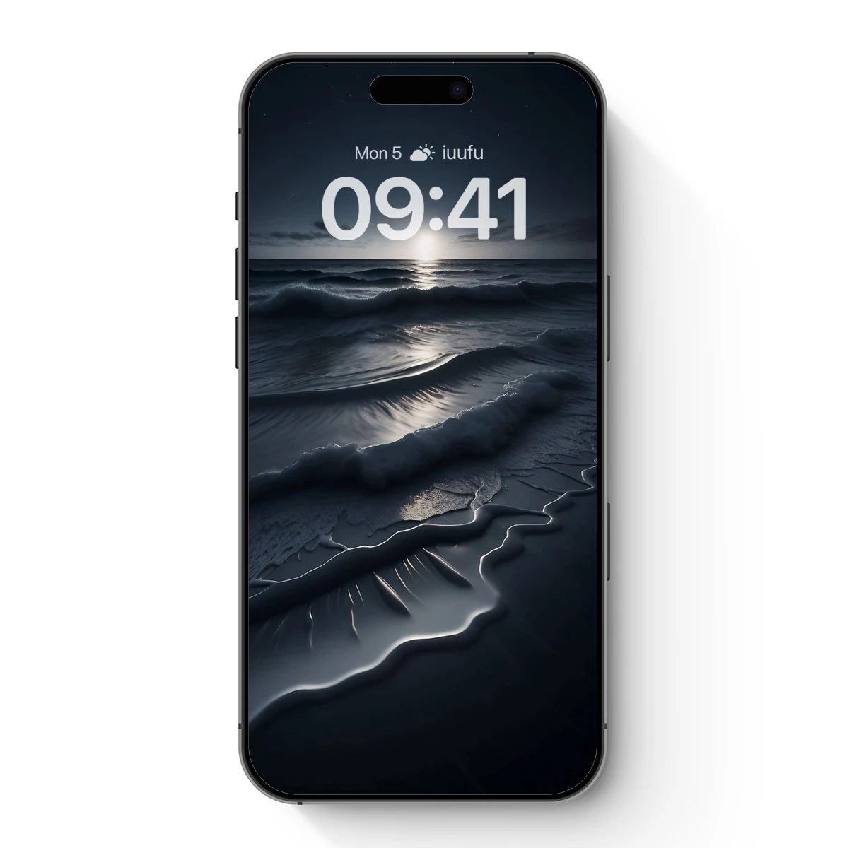 Moonlit Ocean Symphony: Elegance of Night Waves