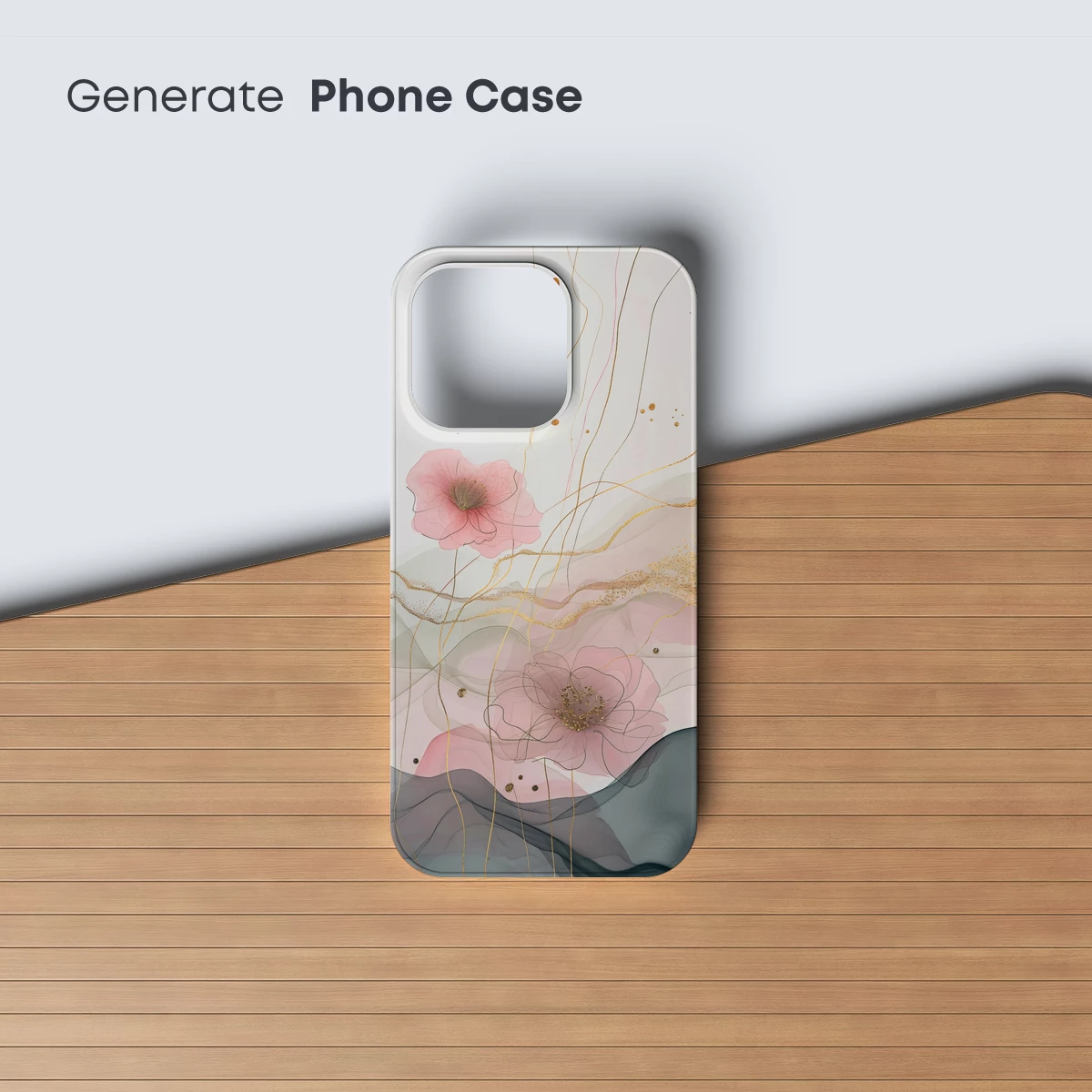 Ethereal Blossoms: Golden Threads and Soft Petals - Image 3