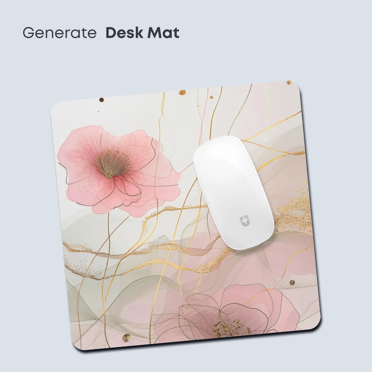 Ethereal Blossoms: Golden Threads and Soft Petals - Image 4