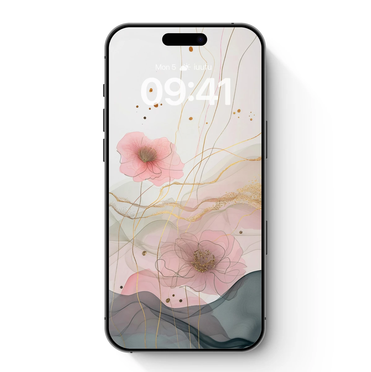 Ethereal Blossoms: Golden Threads and Soft Petals