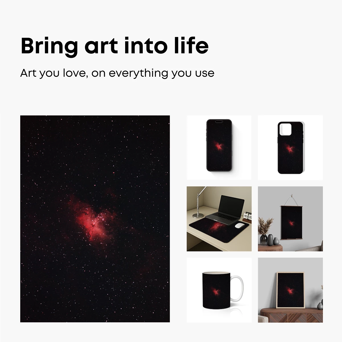 Cosmic Ember: A Celestial Nebula's Fiery Dance - Image 2