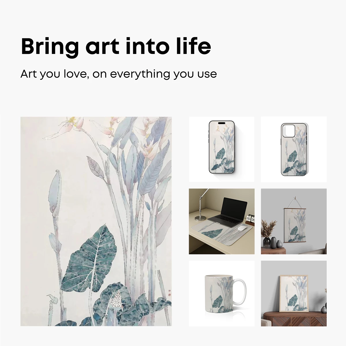 Ethereal Botanical Elegance: Watercolor Harmony