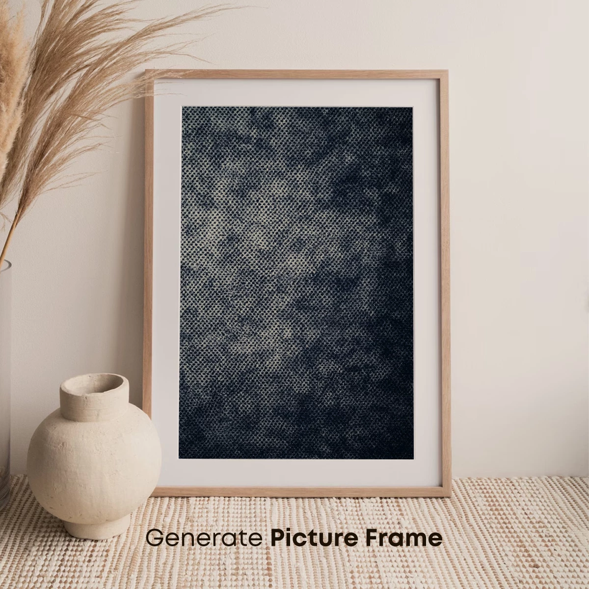 Denim Weave Symphony: Textured Indigo Elegance - Image 7