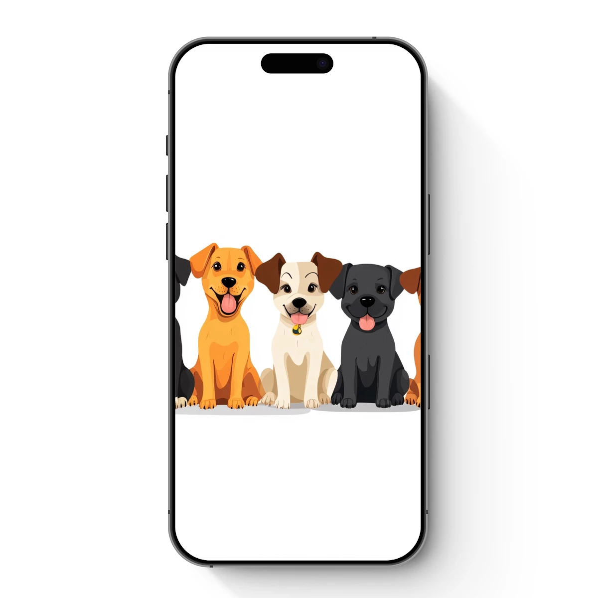 Colorful Canine Crew: A Cartoonish Pooch Parade Colorful Canine Crew: A Cartoonish Pooch Parade