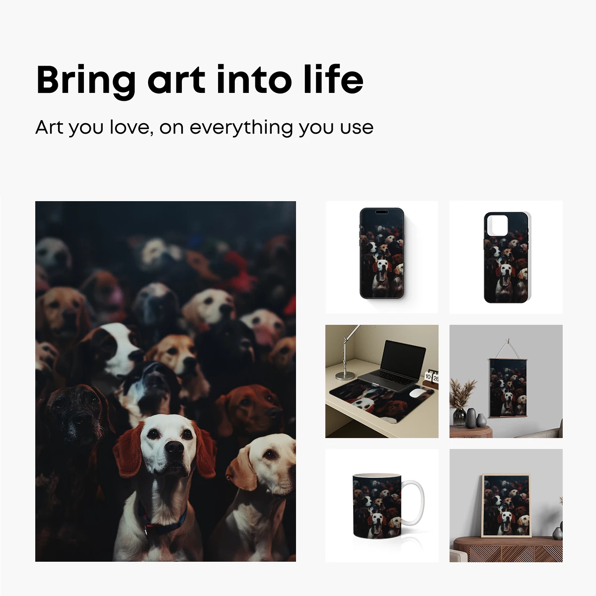 Canine Symphony: A Gathering of Gaze - Image 2