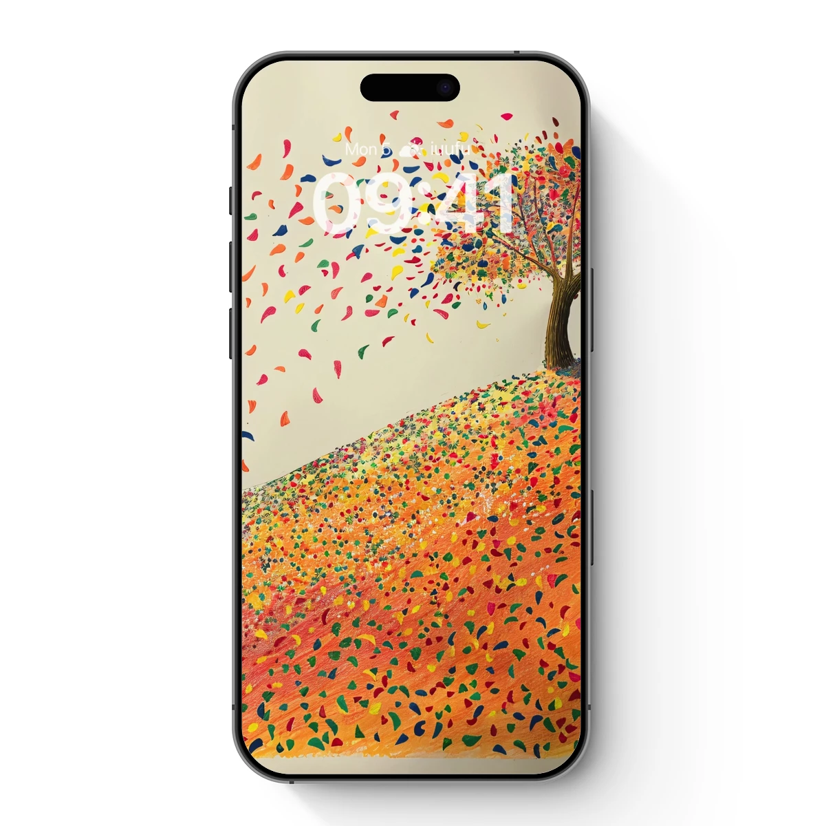 Confetti Tree: A Whirlwind of Colorful Leaves