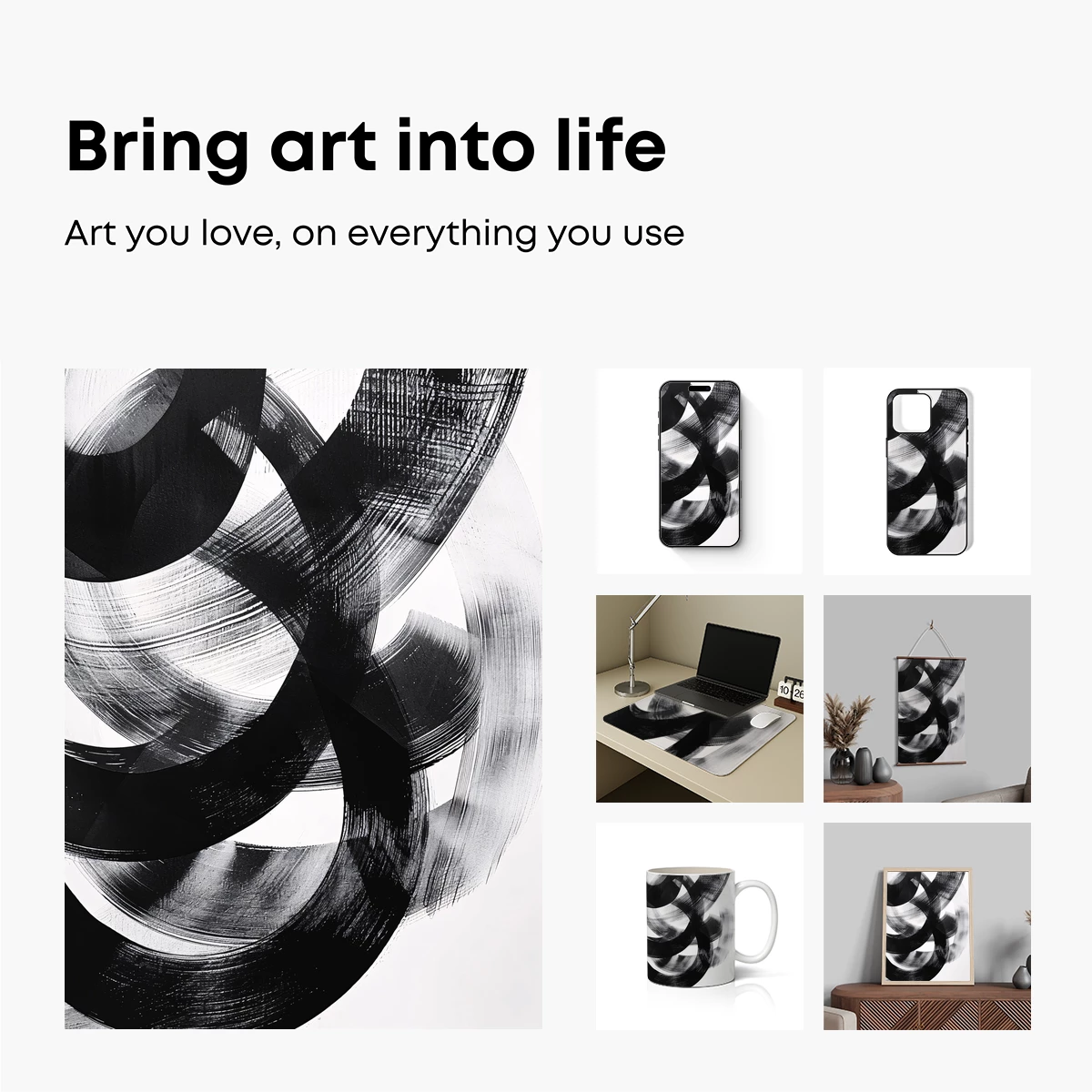 Dynamic Brushstroke Symphony: Abstract Flow - Image 2