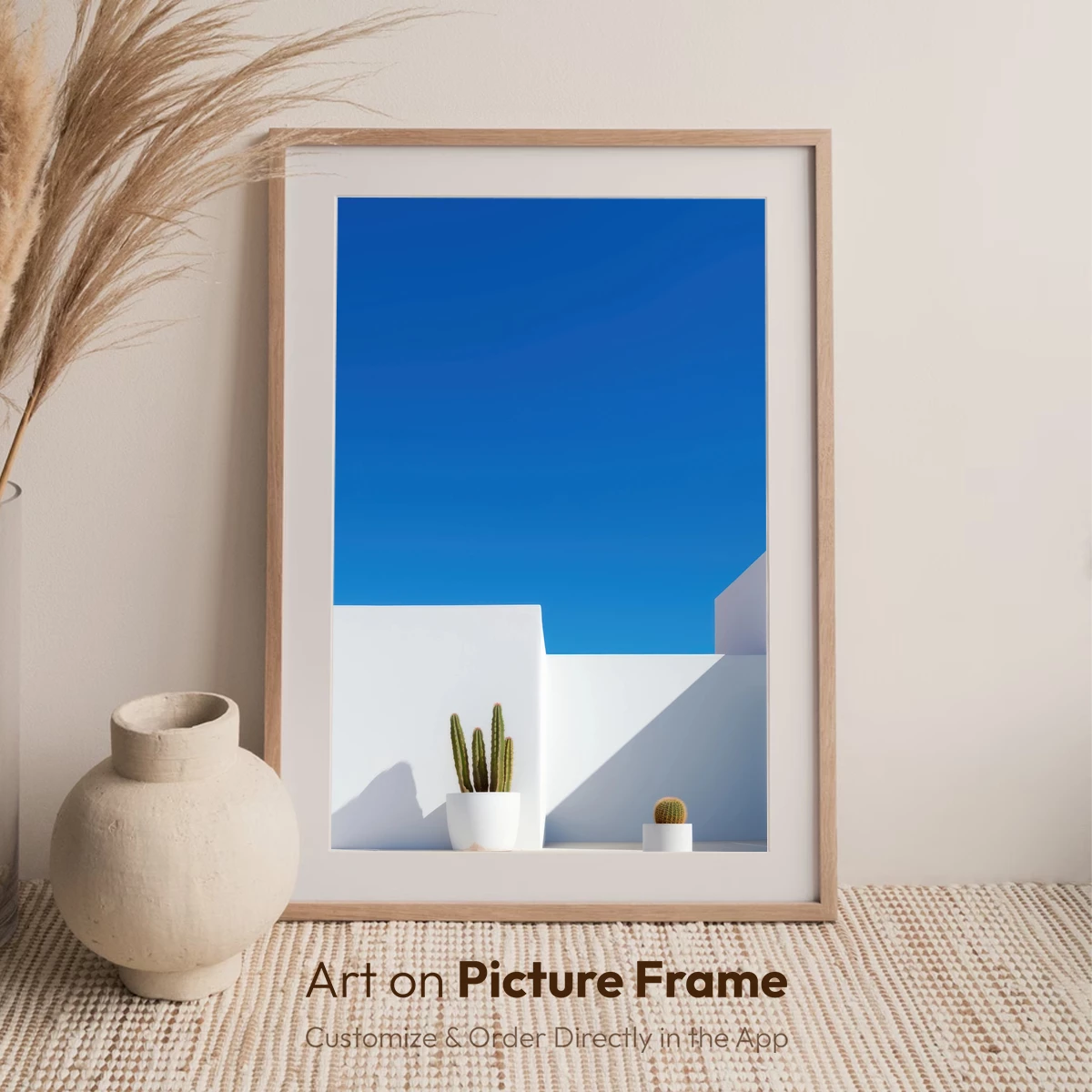 Cacti in Minimalist White Oasis - Image 7