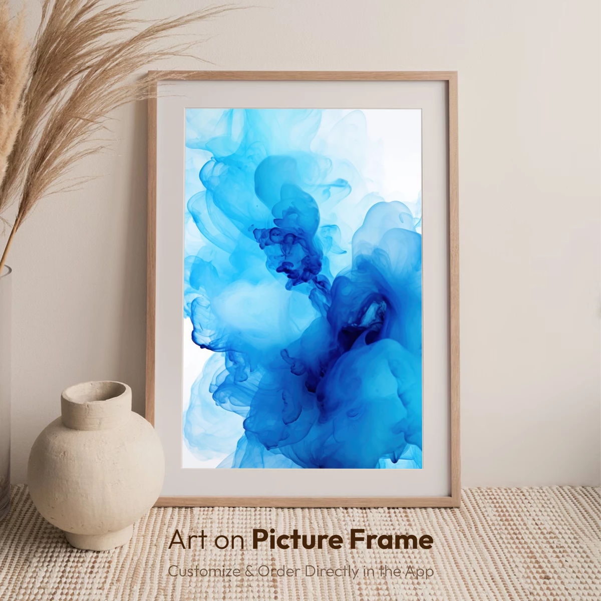 Blue Ink Elegance: Fluid Artistry in Motion - Image 7