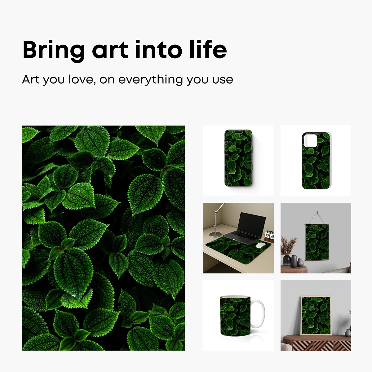 Luminous Green Leaves: Nature's Velvet Tapestry - Image 2