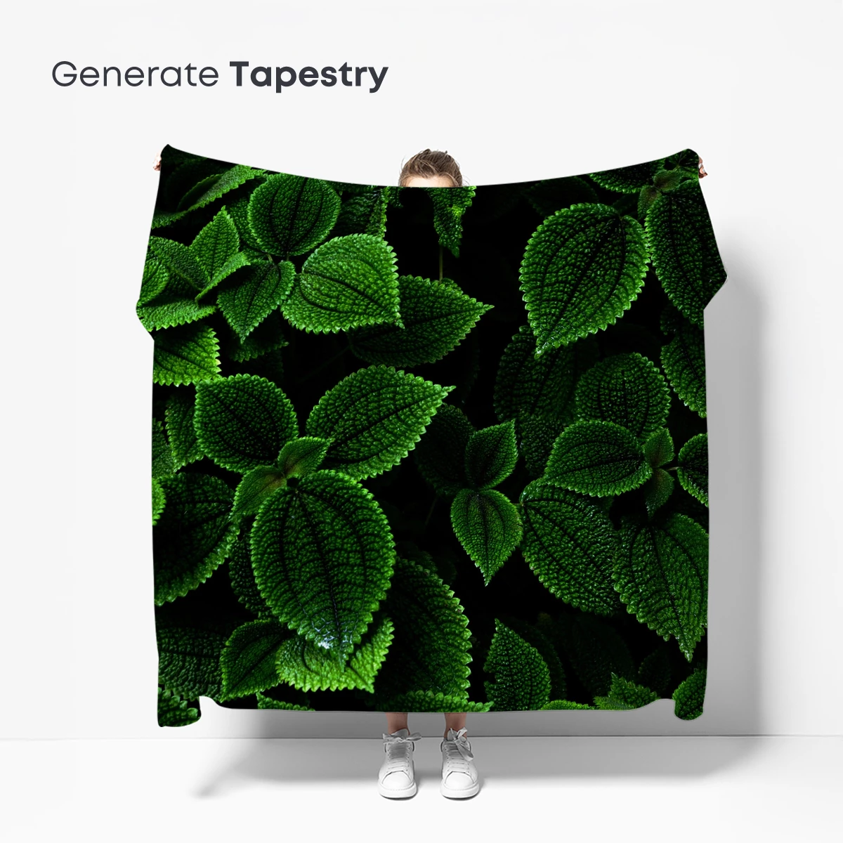 Luminous Green Leaves: Nature's Velvet Tapestry - Image 5