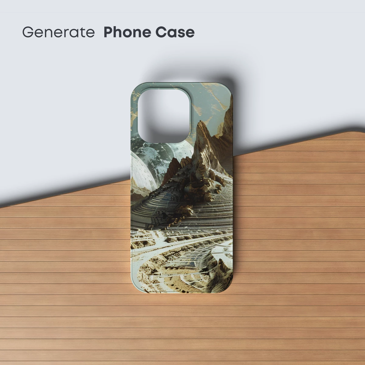 Alien Oasis: Futuristic Desert Landscape - Image 3