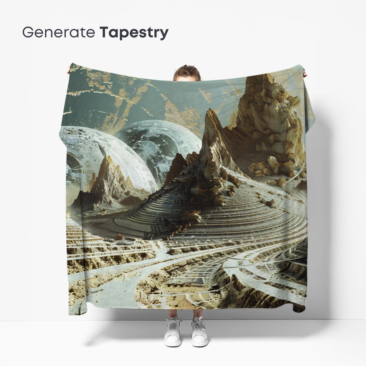 Alien Oasis: Futuristic Desert Landscape - Image 5