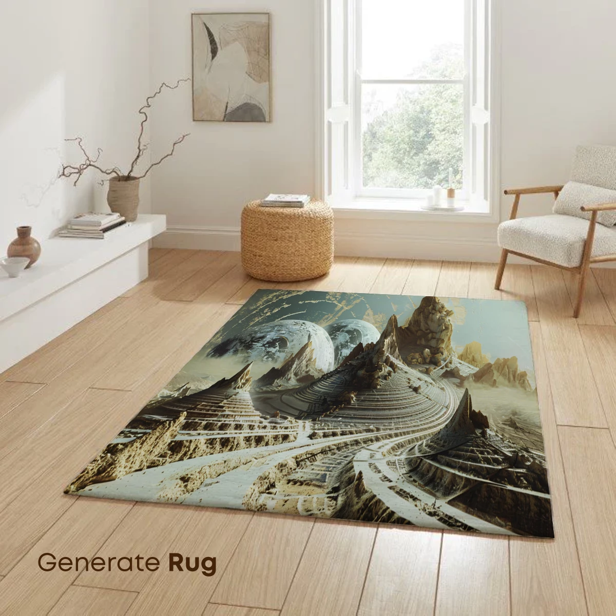 Alien Oasis: Futuristic Desert Landscape - Image 6