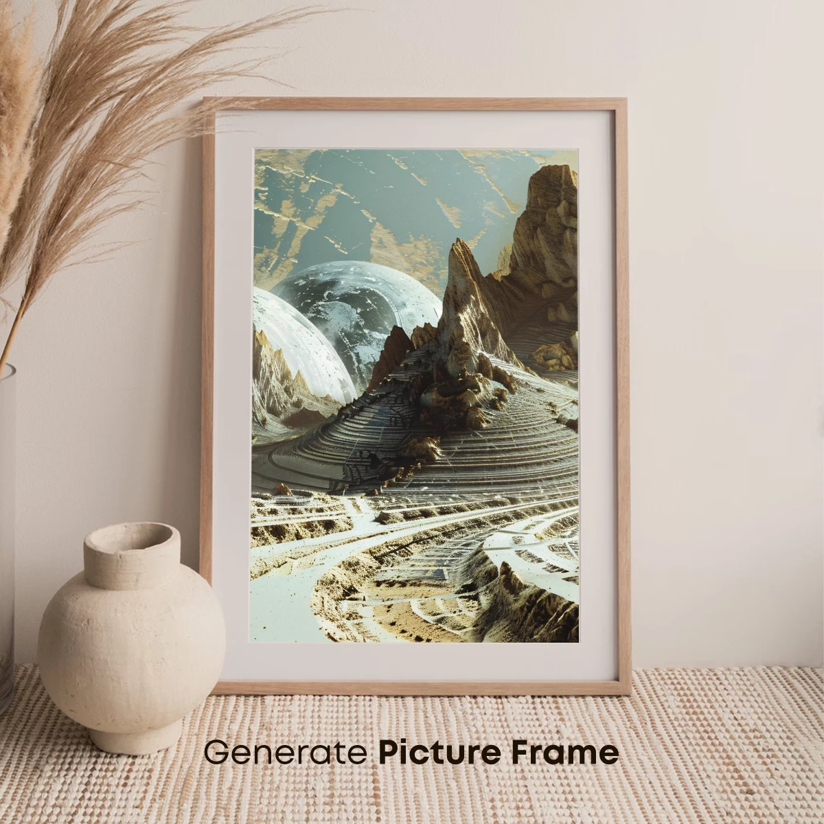 Alien Oasis: Futuristic Desert Landscape - Image 7