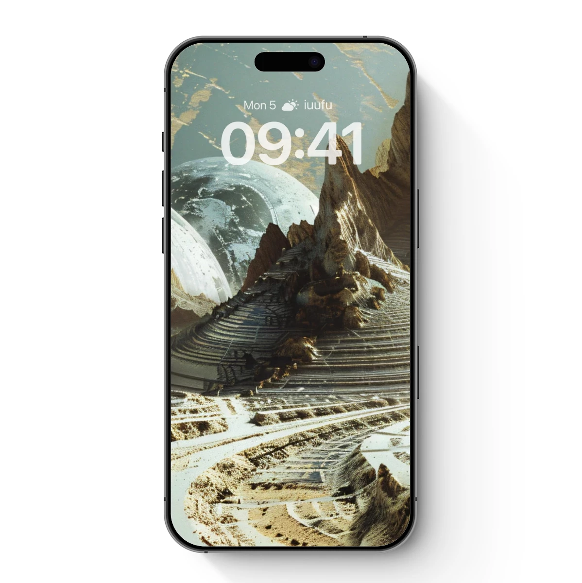 Alien Oasis: Futuristic Desert Landscape