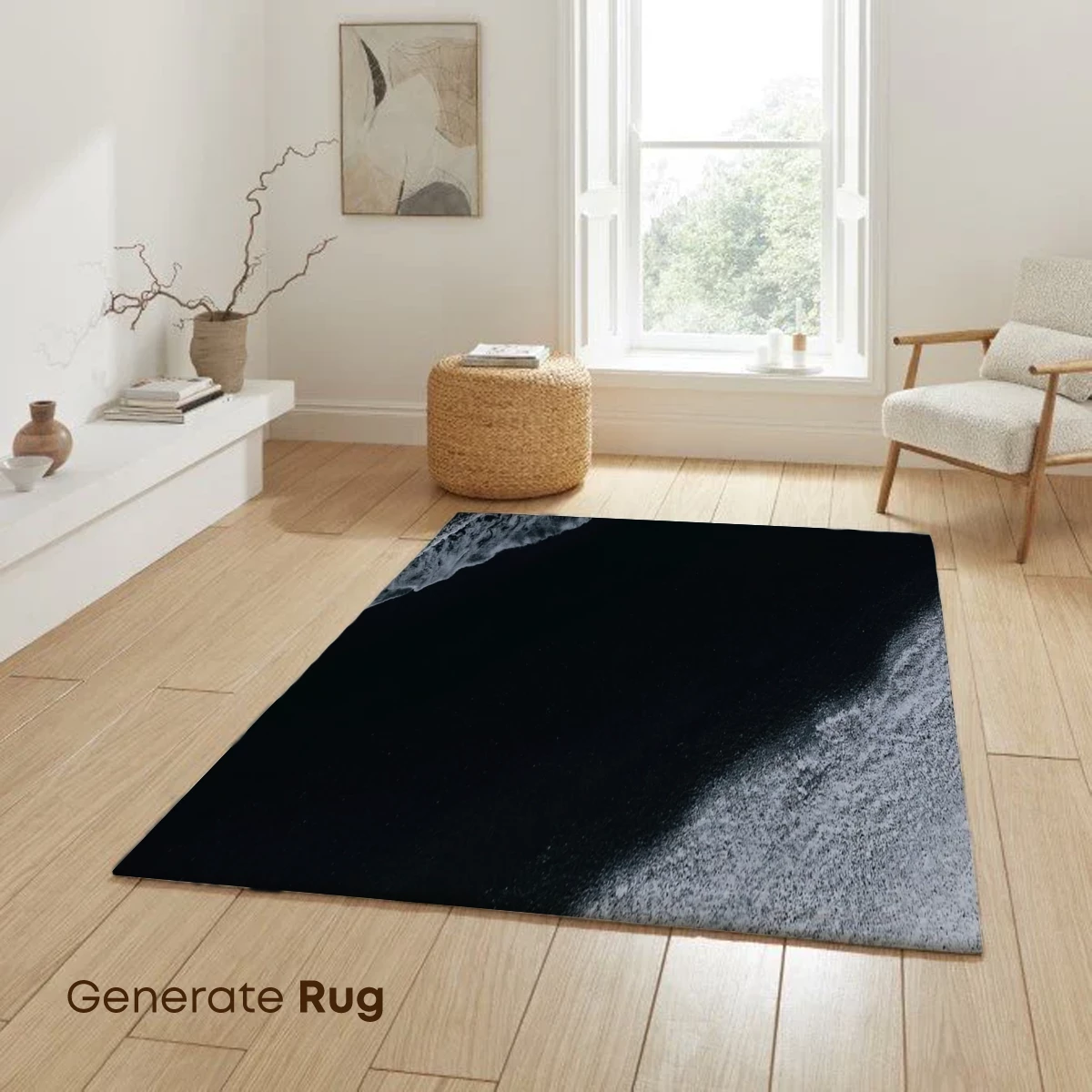 Eternal Black Sands: Monochrome Ocean Waves - Image 6