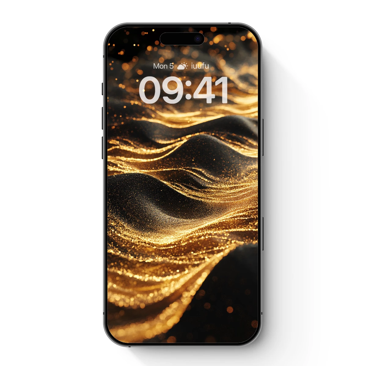 Golden Ripple Odyssey: Luxe Abstract Waves