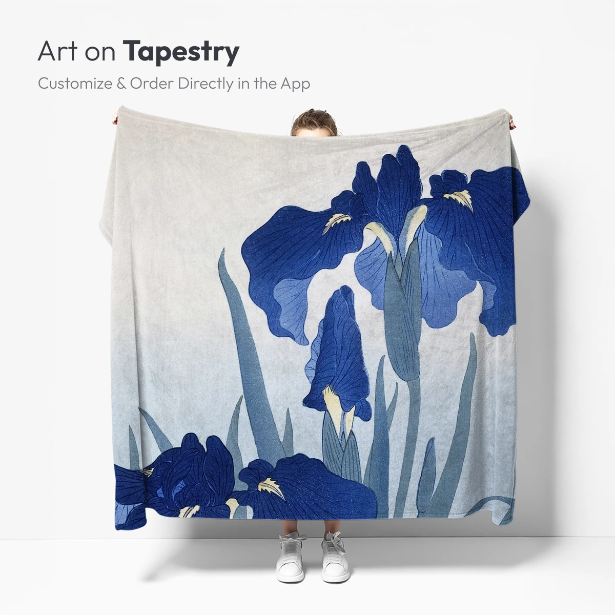 Blue Iris Elegance: A Watercolor Symphony - Image 5
