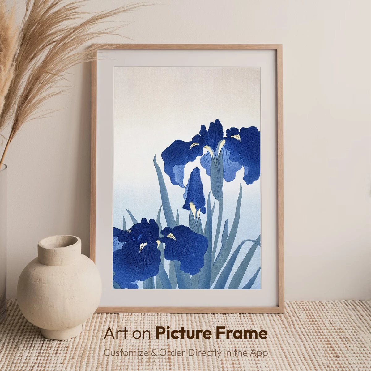 Blue Iris Elegance: A Watercolor Symphony - Image 7