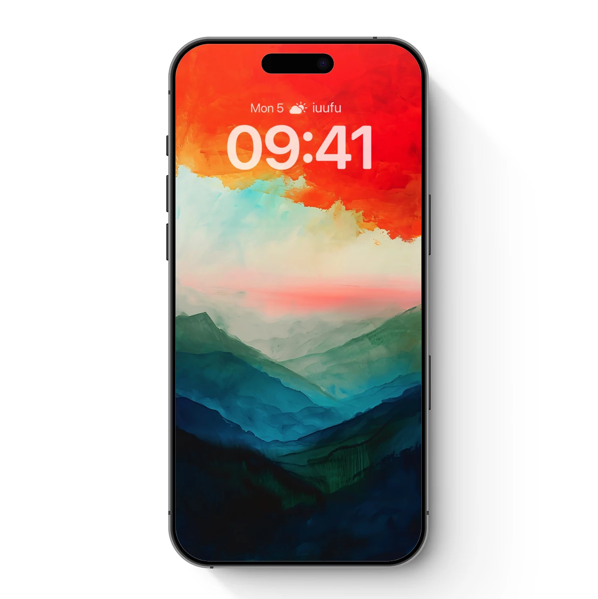 Fiery Dawn Over Misty Peaks