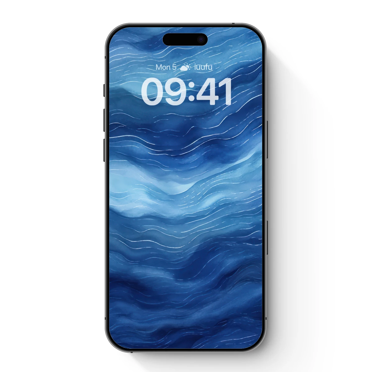 Oceanic Ripples: Abstract Blue Waves