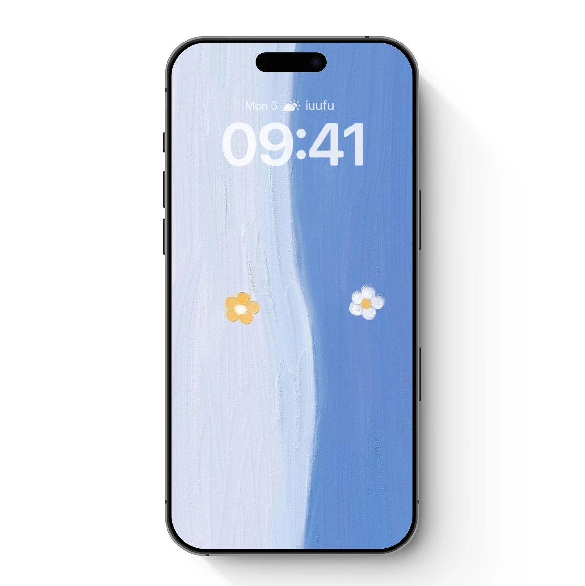 Dual Flowers on Serene Canvas