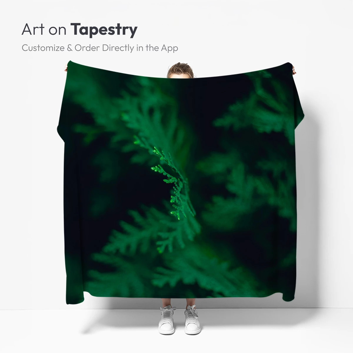 Emerald Fern Whisper: Nature's Soft Touch - Image 4