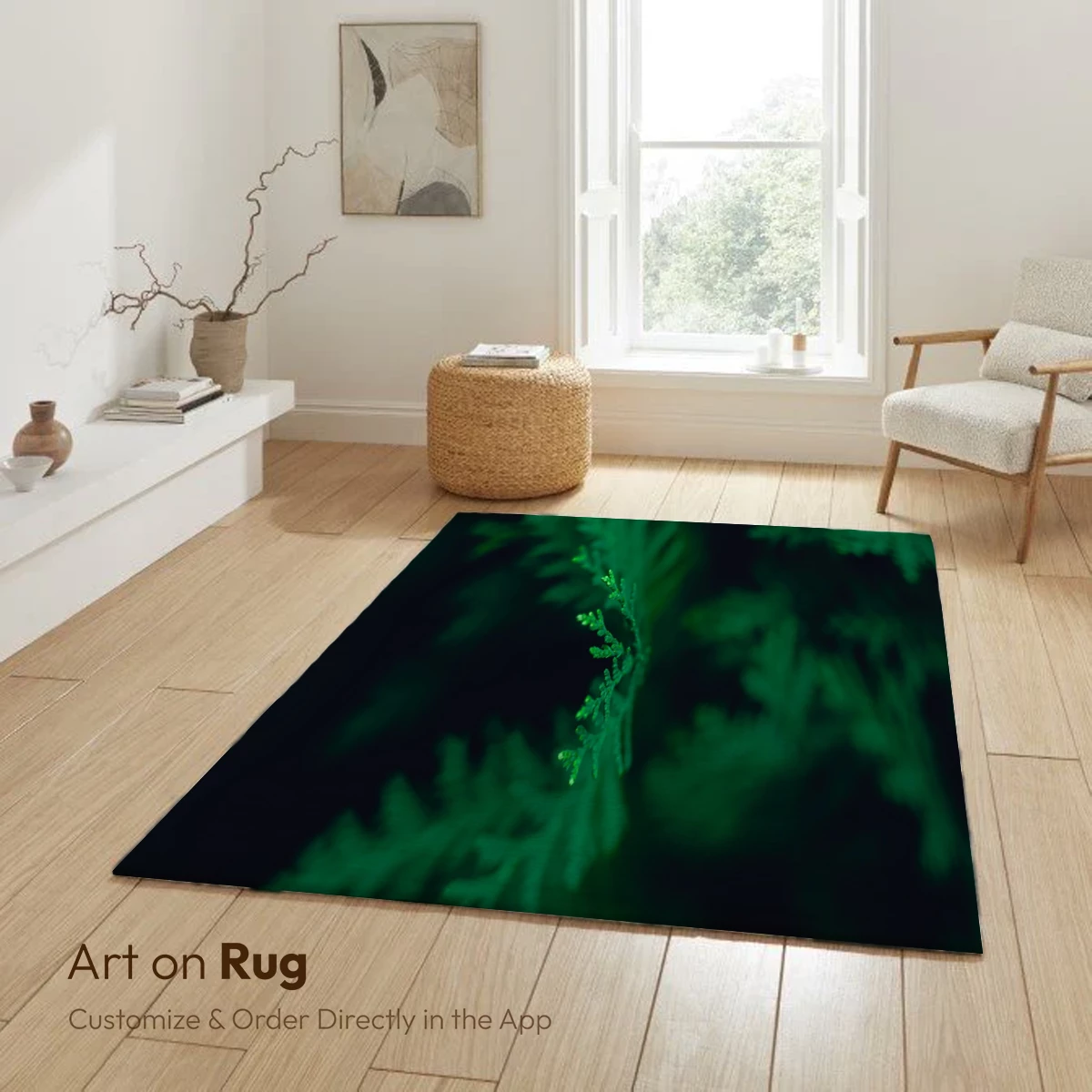 Emerald Fern Whisper: Nature's Soft Touch - Image 5