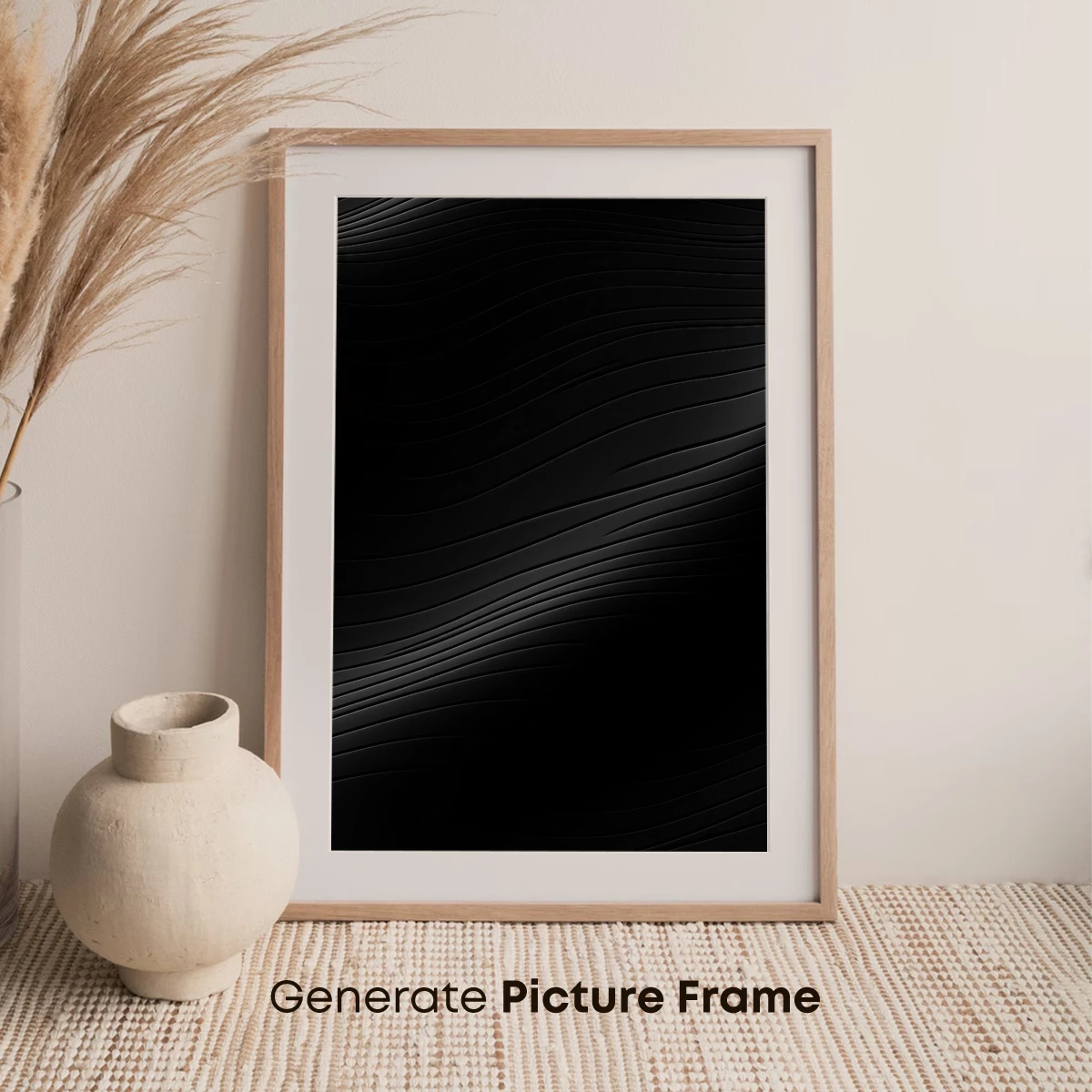 Elegant Black Waves: A Symphony of Shadows - Image 7
