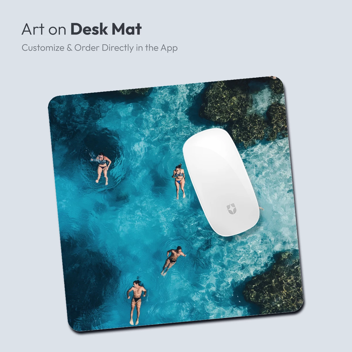 Aqua Serenity: Swimmers in Crystal Waters - Image 4