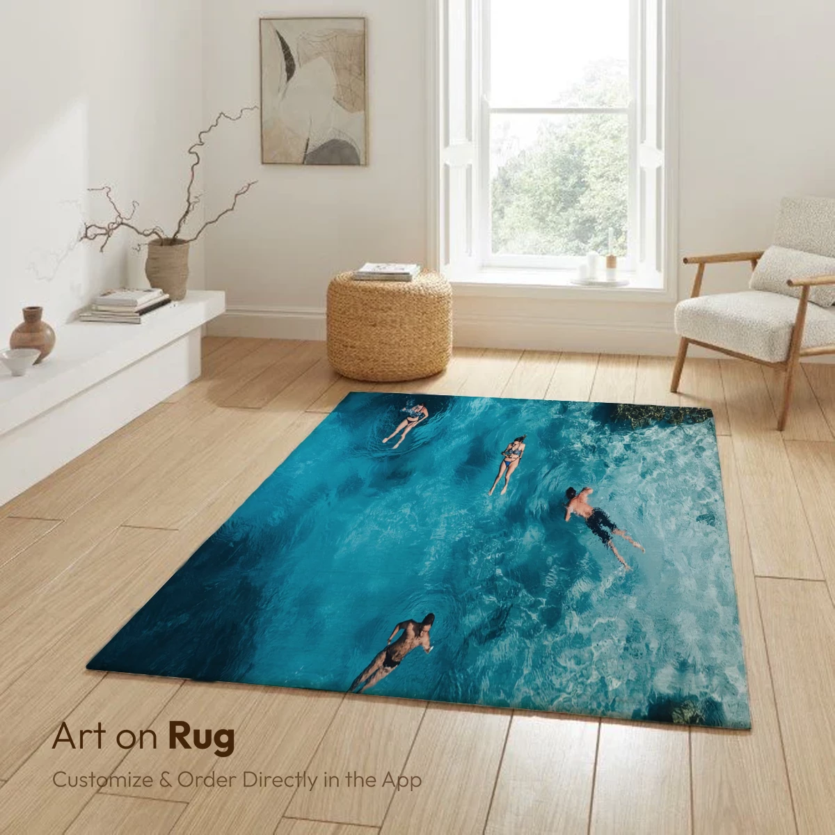 Aqua Serenity: Swimmers in Crystal Waters - Image 6