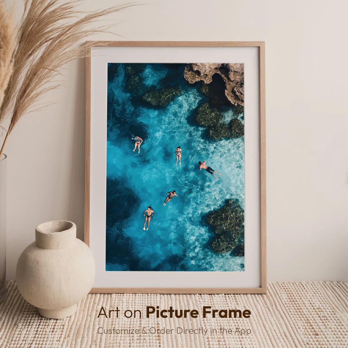 Aqua Serenity: Swimmers in Crystal Waters - Image 7