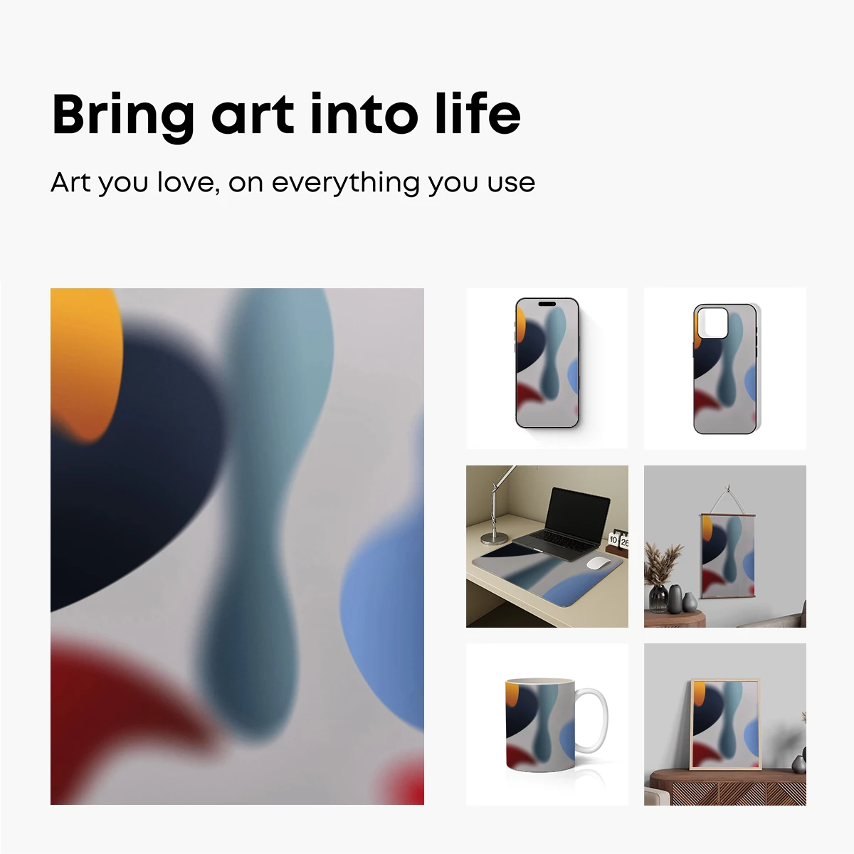 Abstract Color Fusion: Modern Art Elegance - Image 2